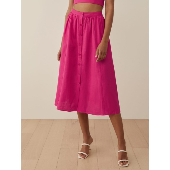 NWOT Reformation Orzo Two Piece Linen set - Picture 4 of 15